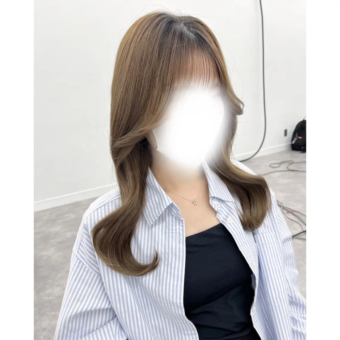 ロング カラー ヘアアレンジ 韓国ヘア 🎀中川綾乃🎀のヘアスタイル