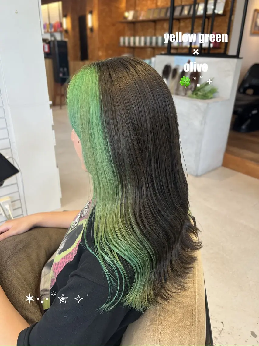 ロング カラー ヘアカラー 丸谷 怜奈のヘアスタイル