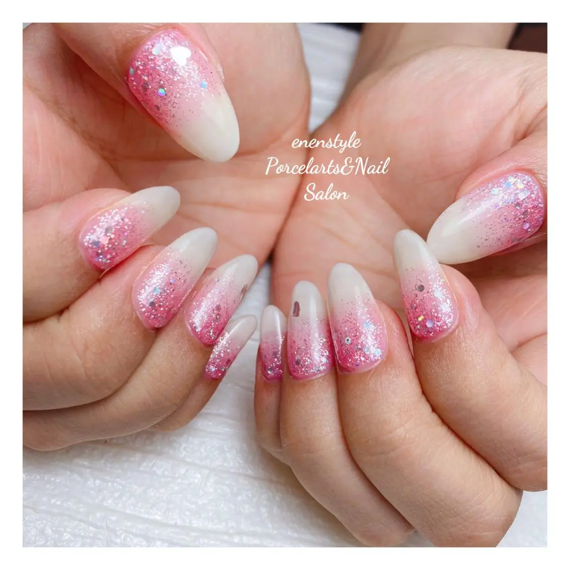 ミディアム ネイル 🐾enen style 🐾のネイルデザイン