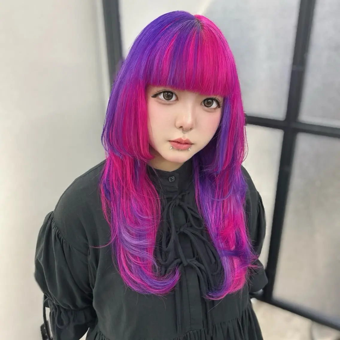 ロング カラー ヘアカラー Ren. 🦋デザインカラーのヘアスタイル