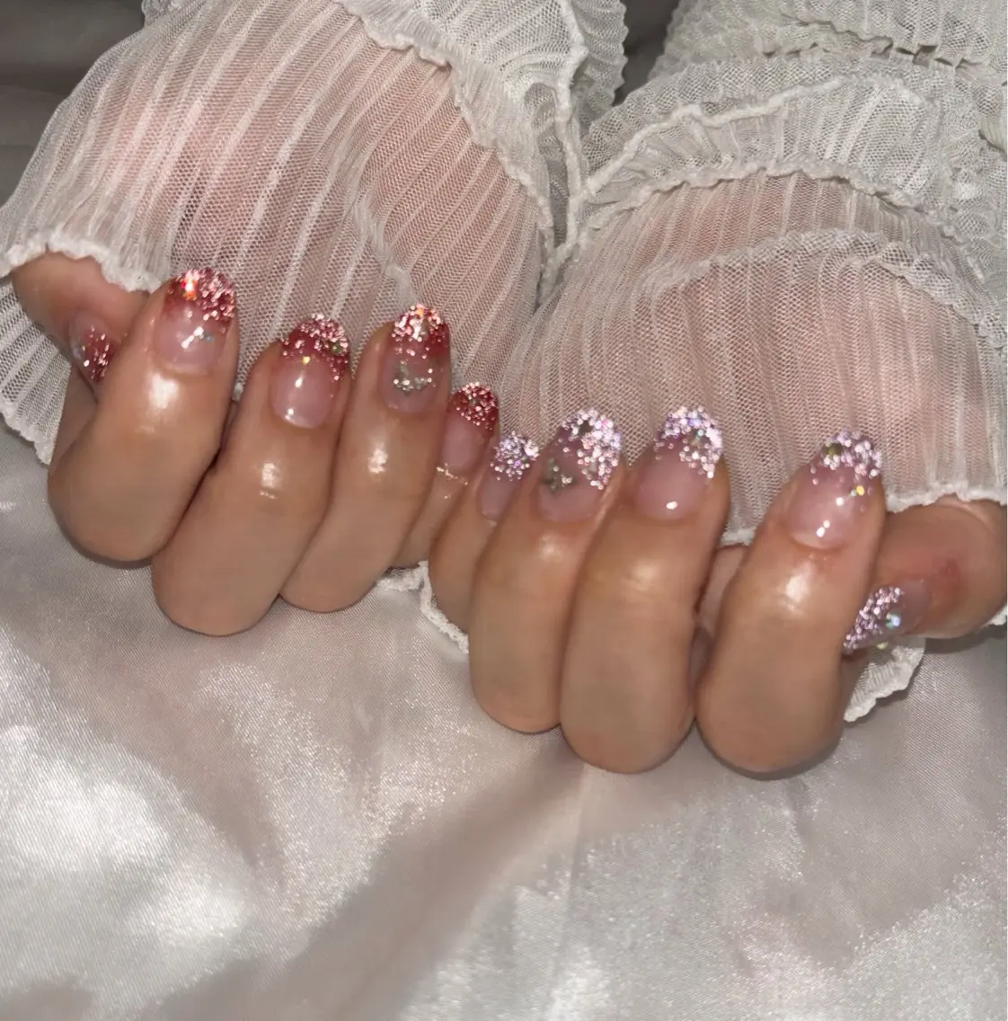 ネイル フラッシュネイル 赤色 ハンドネイル Nail Salon macherieのネイルデザイン