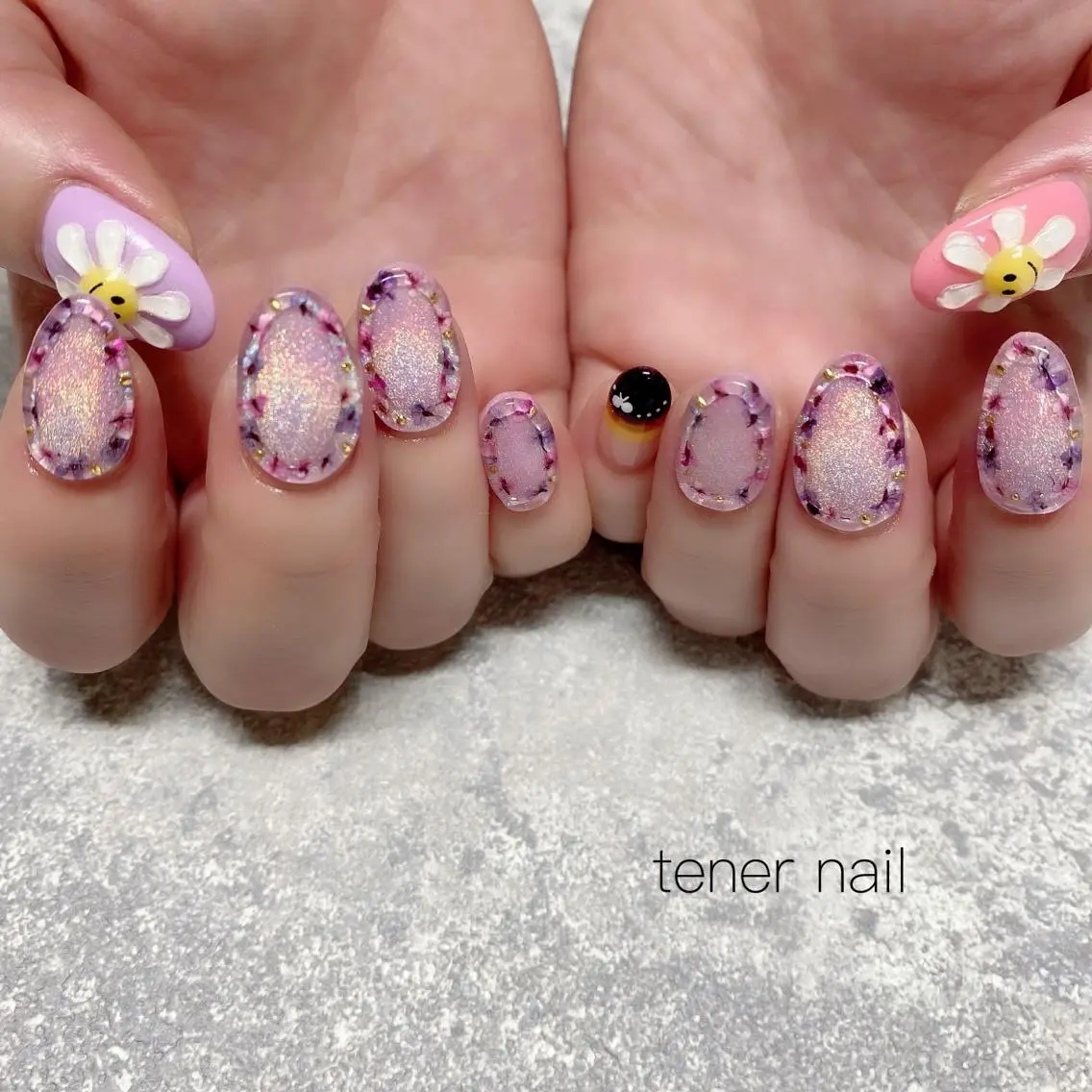 ネイル フラワーネイル テネルネイル tener nailのネイルデザイン