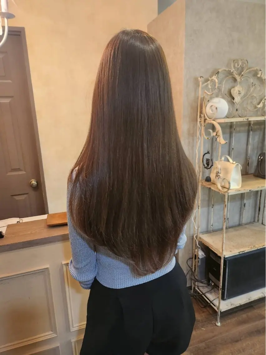 ロング ヘアアレンジ シールエクステ エクステ レイヤーカット カット エクステ MagicMush ✴︎シールエクステのヘアスタイル
