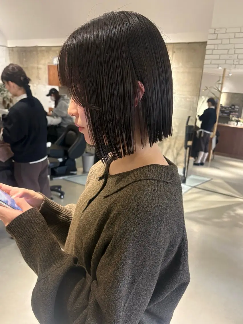 ショート 前下がりボブ ボブ カット yuki ♡のヘアスタイル