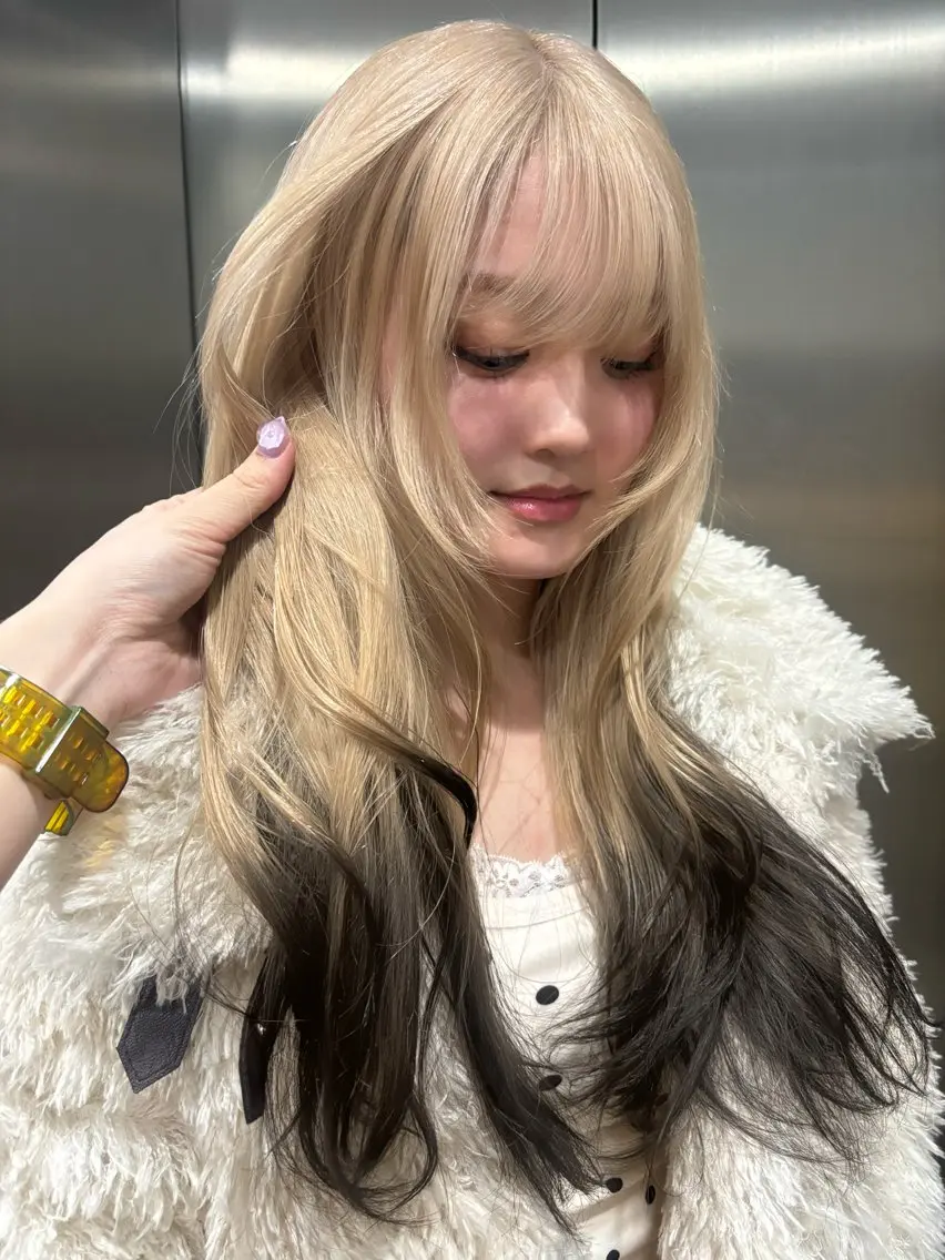 ロング カラー ヘアカラー トリートメント ⭐︎似合わせカラー /レイヤー✩momoのヘアスタイル