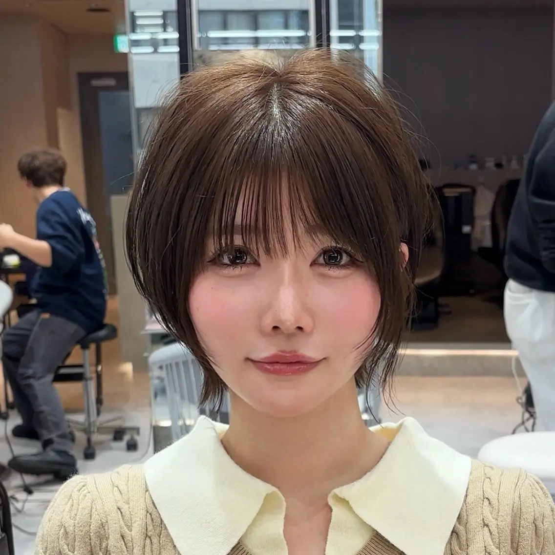 【🌧️6月限定クーポン🌧️】前髪のクセがお悩みの方!前髪カット+前髪縮毛矯正¥6,600の写真