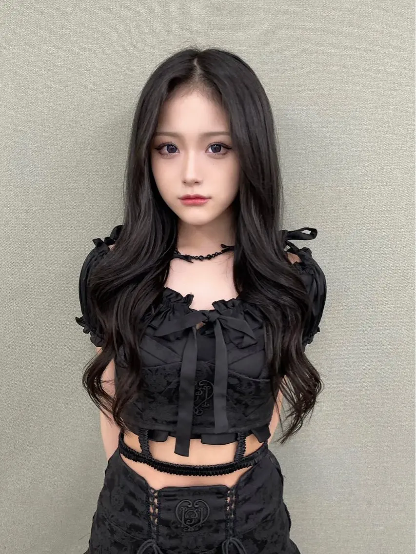 ロング カラー ヘアアレンジ プルエクステ 黒髪 エクステ ロング ヘアカラー 🎀プルエクステ みまひかる🎀のヘアスタイル