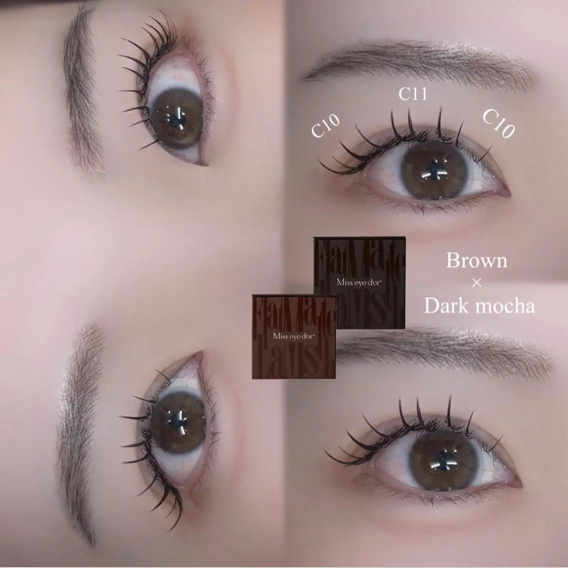 LEDニュアンスカラーエクステ 120本 コーティング付き🧸🤎の写真