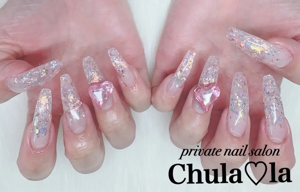 ネイル ホログラムネイル ハンドネイル Chula♡la 豊見城市高安のネイルデザイン