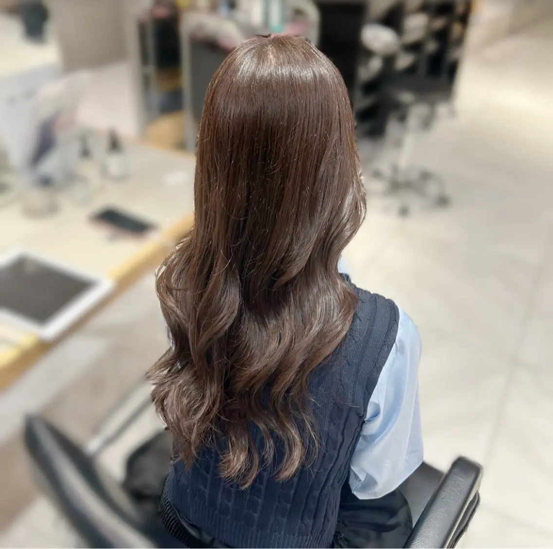 ロング ヘアカラー トリートメント 艶カラー /kokona🤍のヘアスタイル