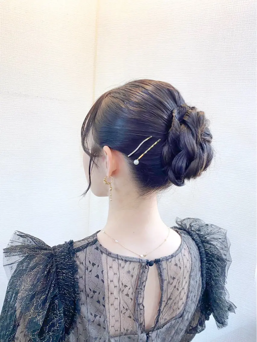 ヘアアレンジ ヘアセット hair make もりした　ゆうのヘアスタイル