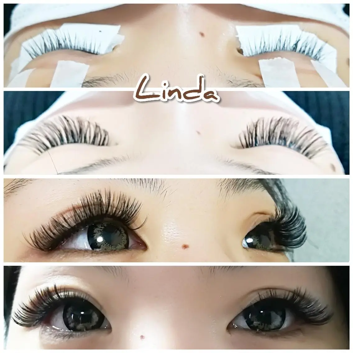 マツエク・マツパ 付け放題 ボリュームラッシュ linda lashesのマツエク・マツパデザイン