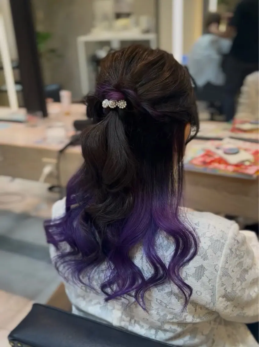 ヘアアレンジ ヘアセット レイヤー⌇﻿アレンジ ⌇﻿misato🩶のヘアスタイル
