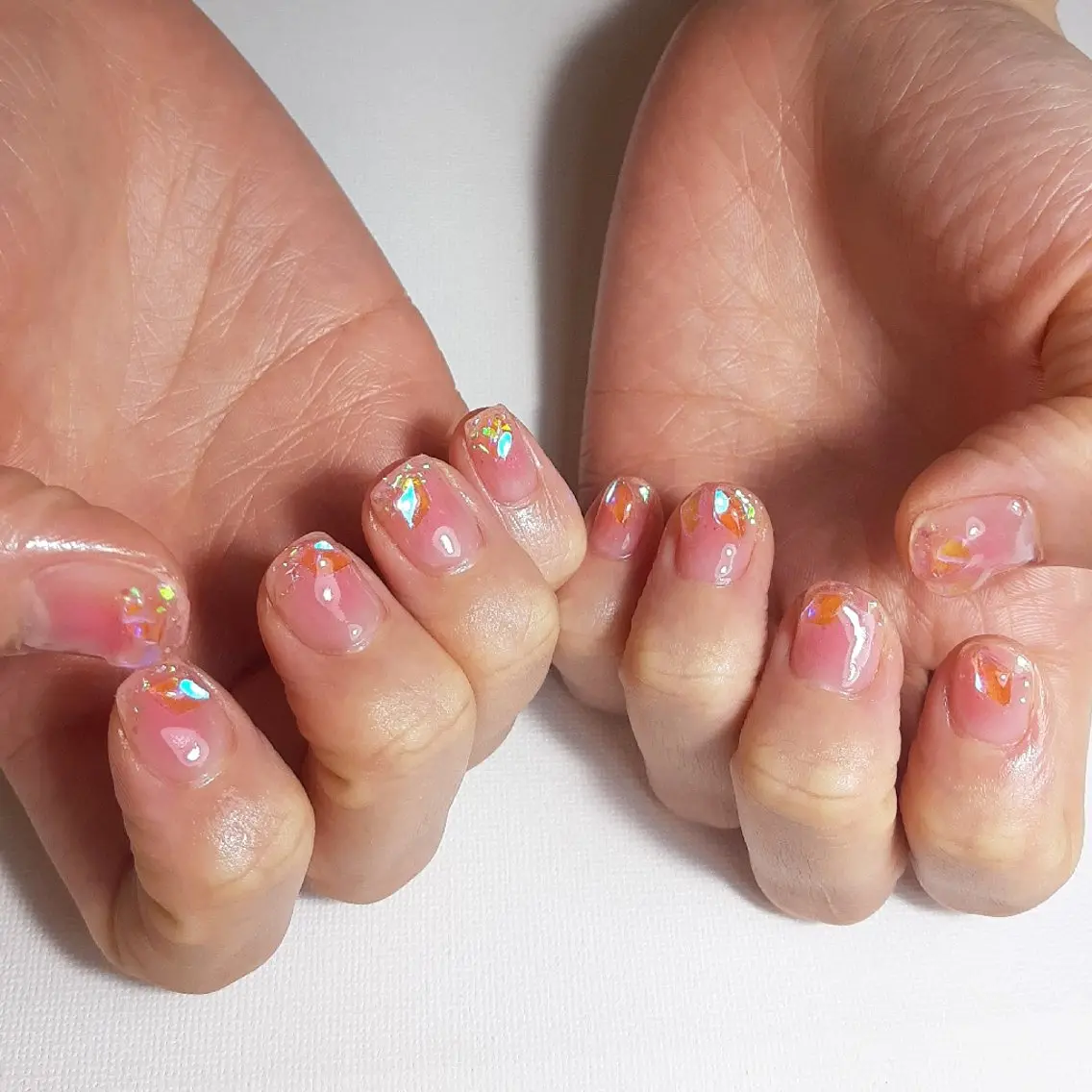ネイル チークネイル ジェルネイル 持ち込み ショートネイル 冬ネイル owlnail /持込みデザイン専門のネイルデザイン