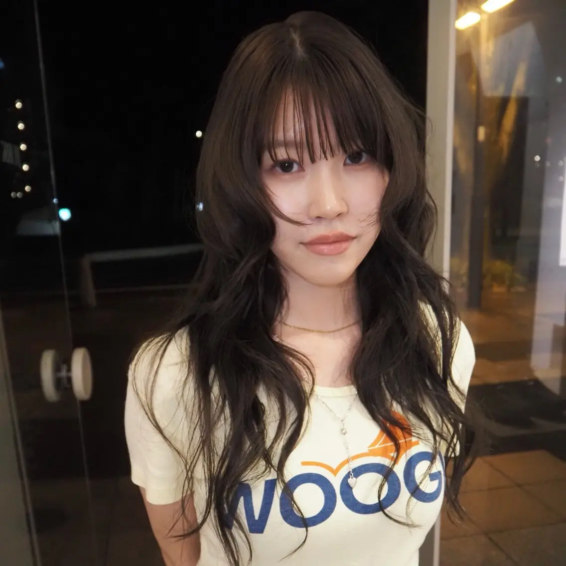 ロング カラー アッシュ アッシュグレー アッシュグレージュ ブリーチ 透明感カラー ヘアカラー yuki/ブリーチ /デザインカラーのヘアスタイル