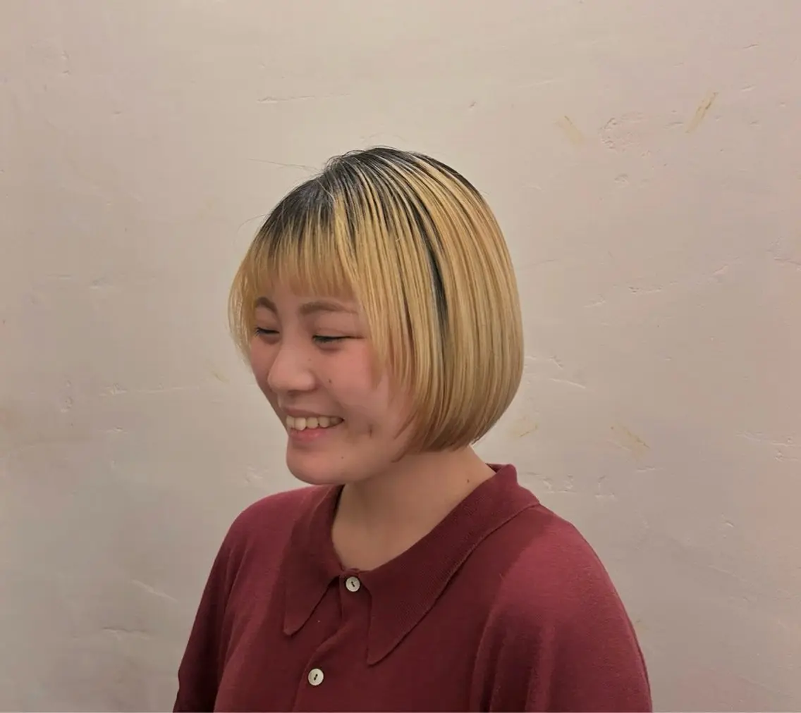 ショート 顔周りカット レイヤーカット オン眉 カット 大髙 まりののヘアスタイル