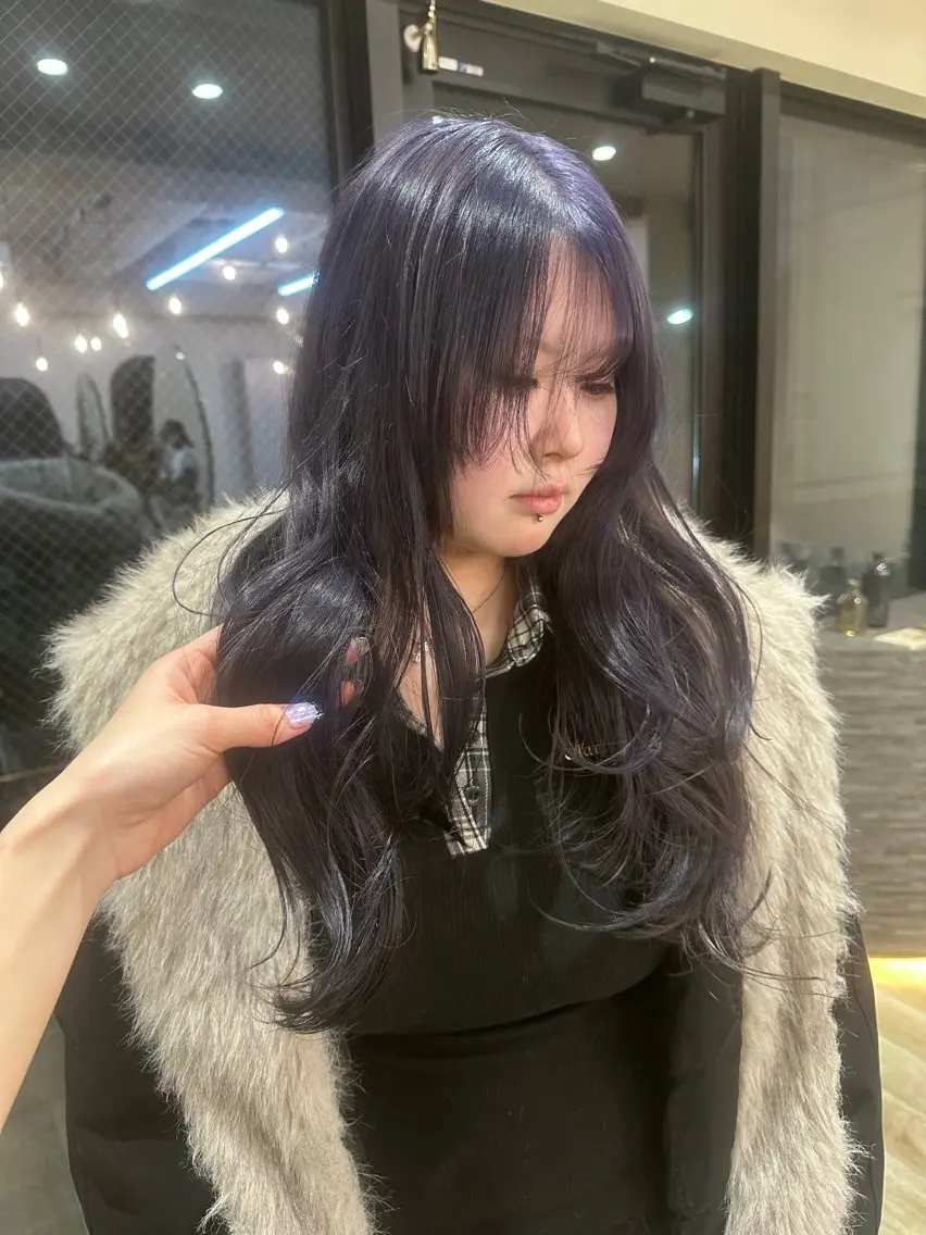 ロング カラー ヘアカラー トリートメント 透明感/レイヤー /ダブルカラー🪽のヘアスタイル