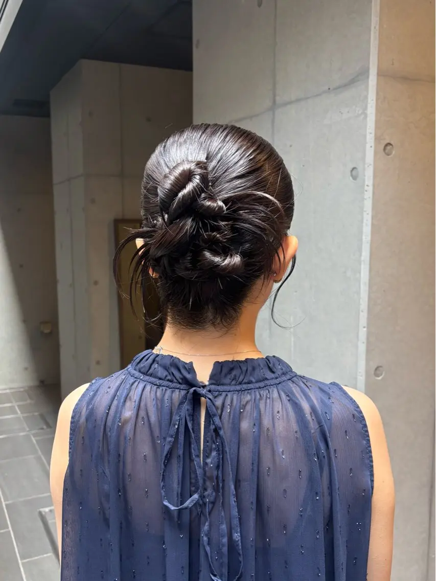 ミディアム ヘアアレンジ ヘアセット 〖❁ちひろ| LEONID❁〗のヘアスタイル