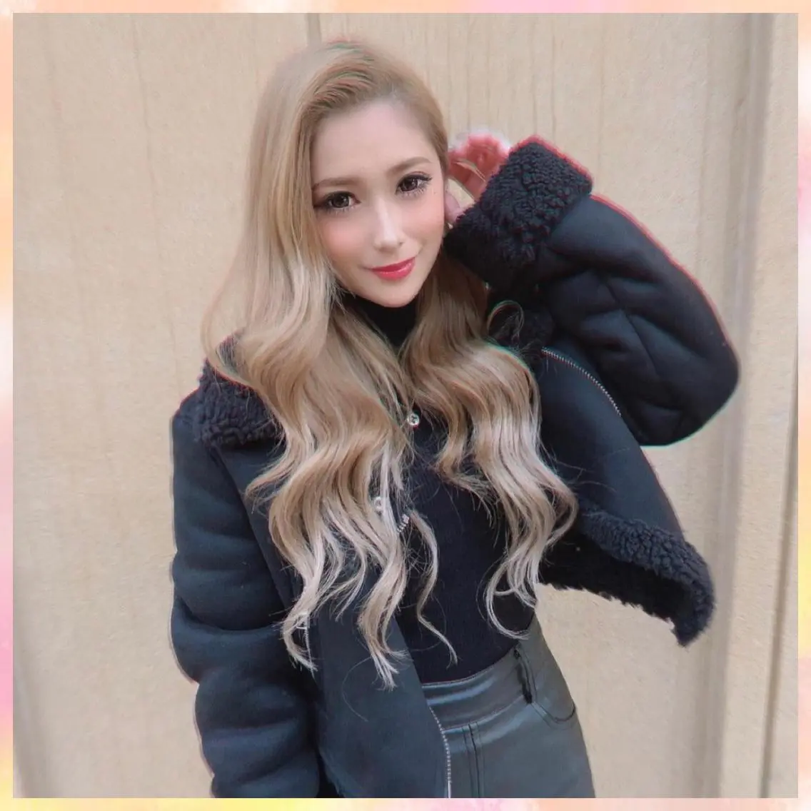 🧊カット+Wカラー(ブリーチ+カラー)+シールエクステ40本+トリートメント🧊の写真