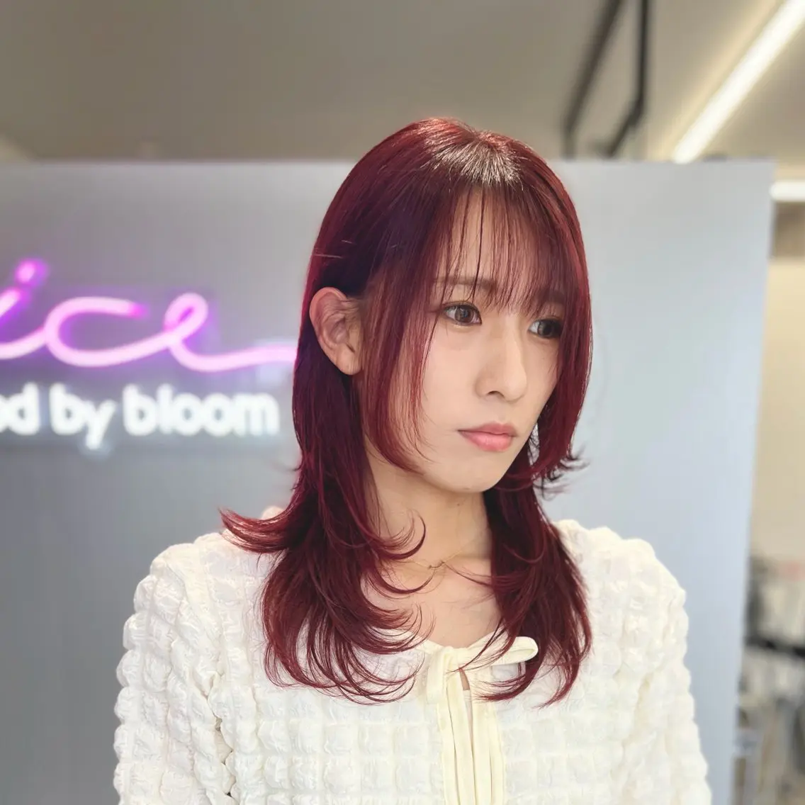 ミディアム カラー ヘアカラー 星 翔輝のヘアスタイル