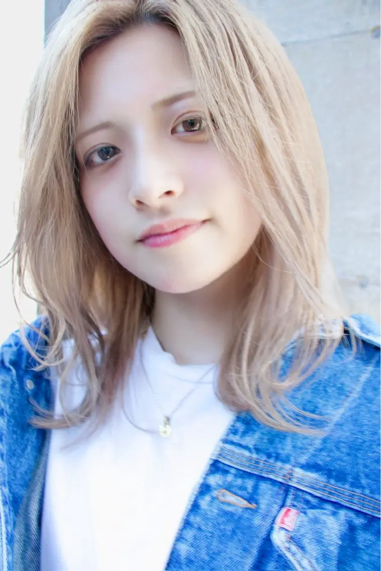 セミロング カラー ベージュカラー ハイトーンカラー TAKEMASA 撮影募集中のその他イメージ