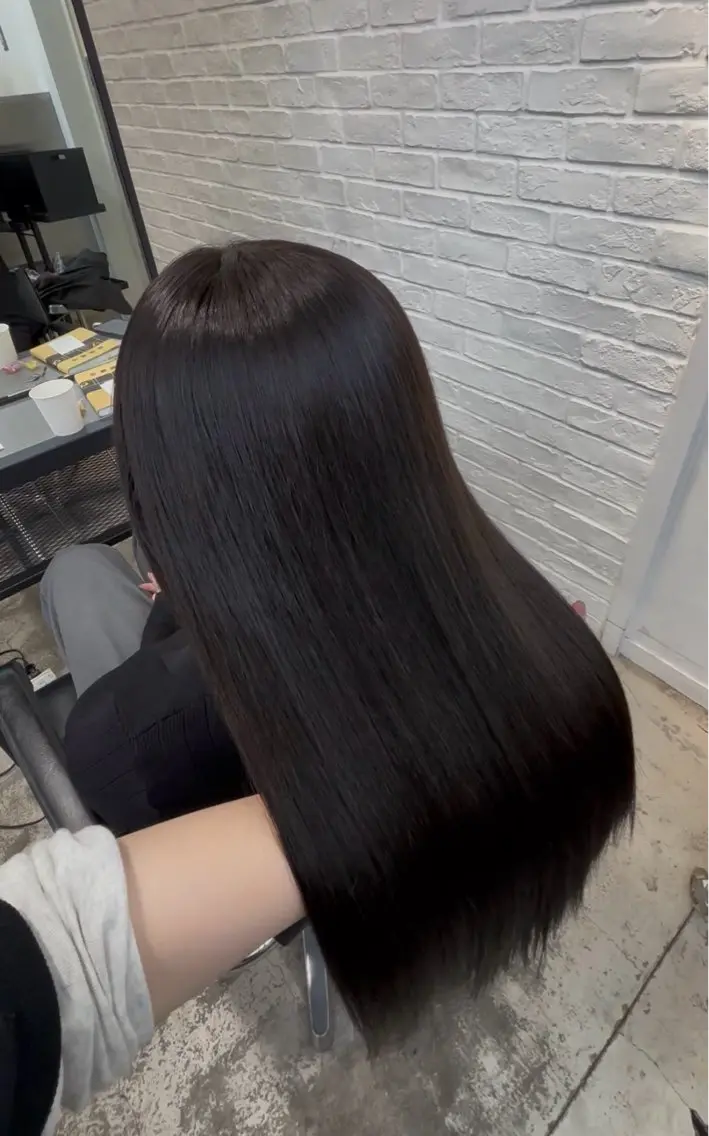 ロング カラー 黒髪 ダメージレス艶髪 🦋MISAKI🦋のヘアスタイル