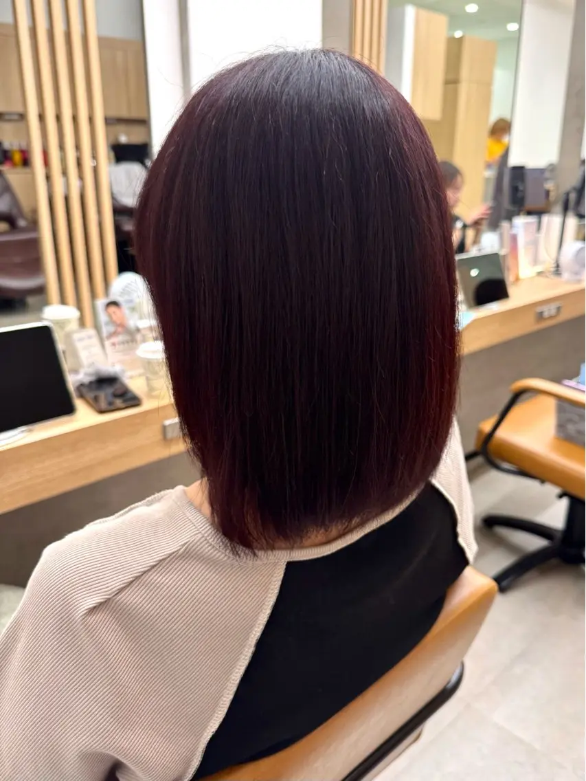 ミディアム カラー カット ヘアカラー けー すけのヘアスタイル