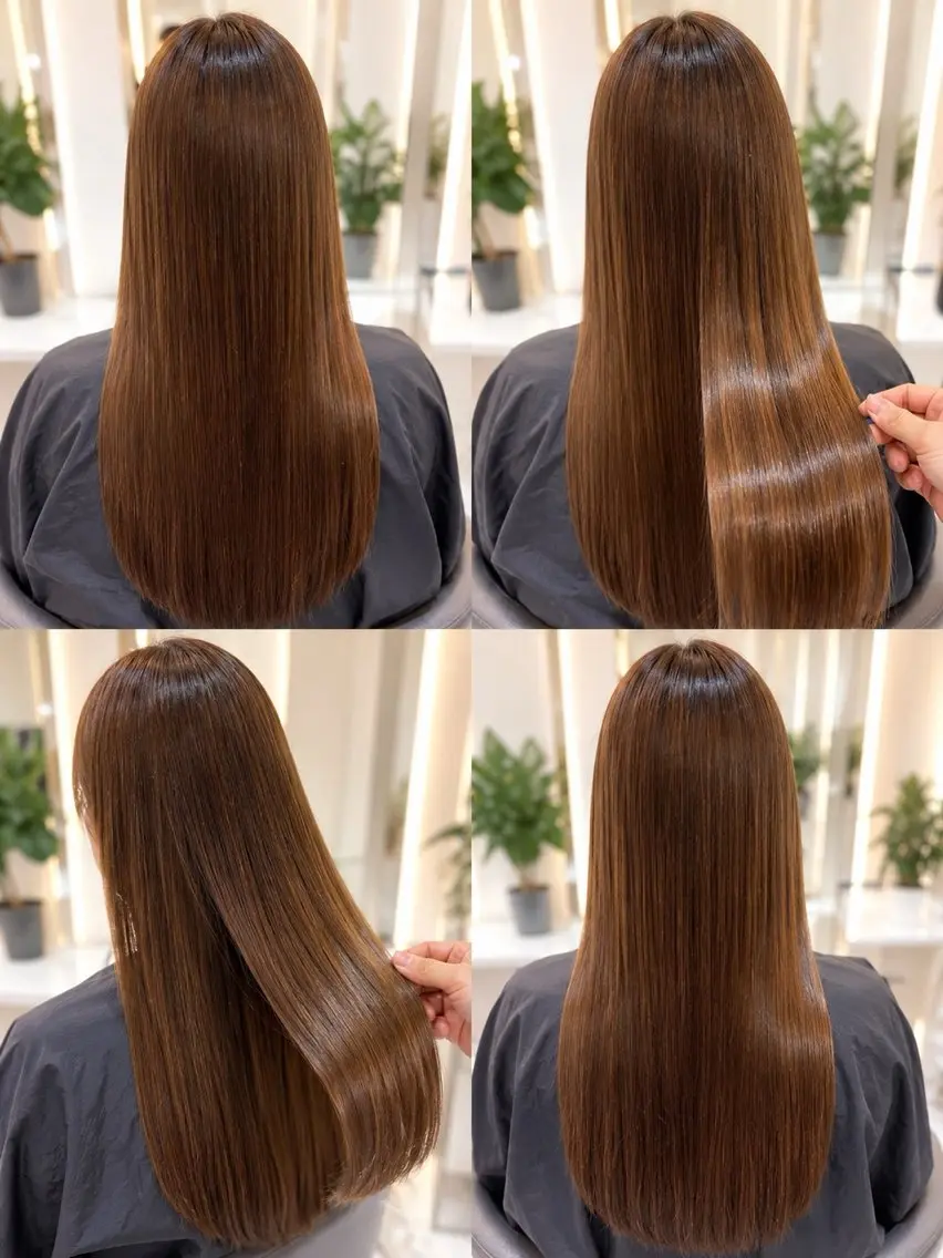 ロング カラー 佐伯 りょうのヘアスタイル