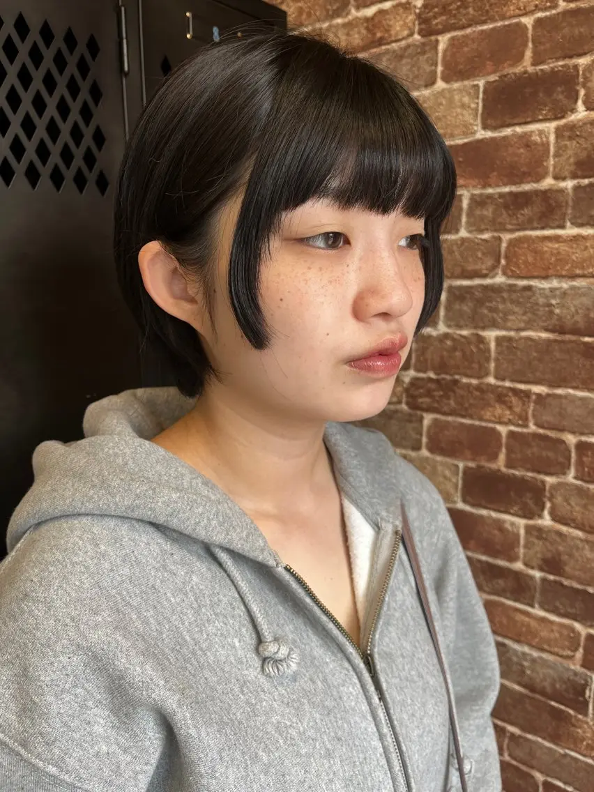 ショート カラー メンズ 久木原 ゆりのヘアスタイル