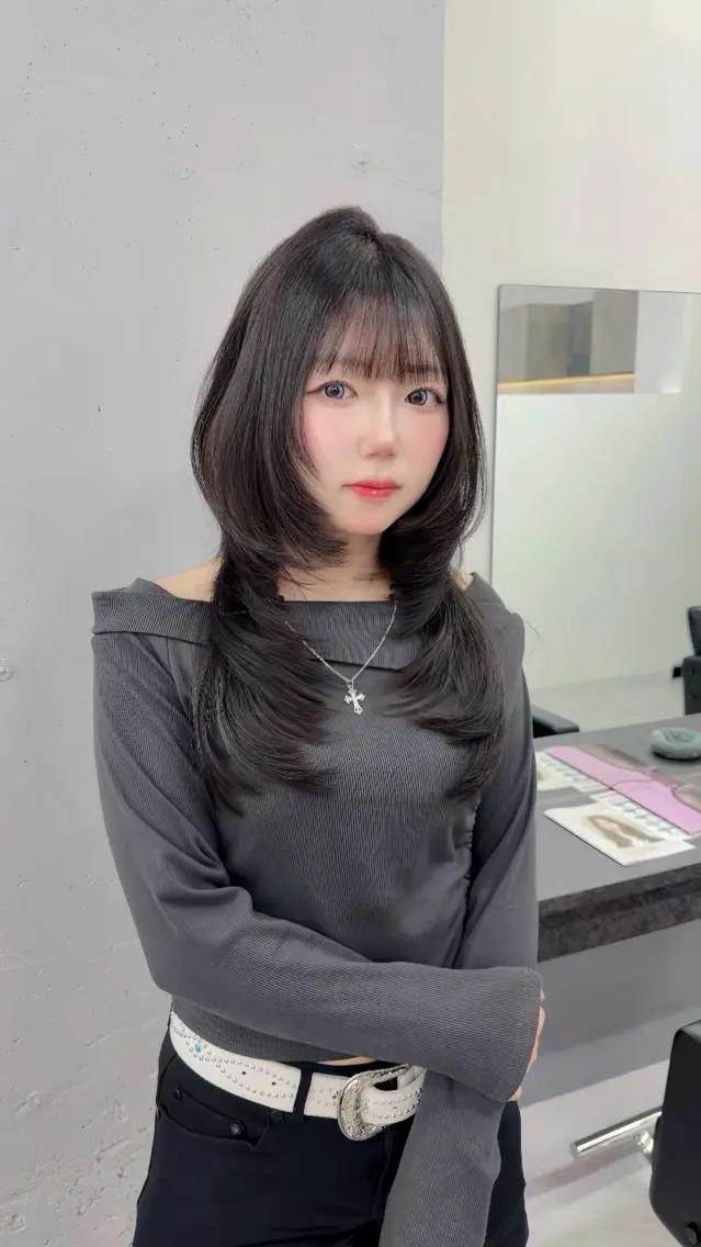 セミロング ハッシュカット 似合わせカット カット 永田竜一/ 先着モデル募集中のヘアスタイル
