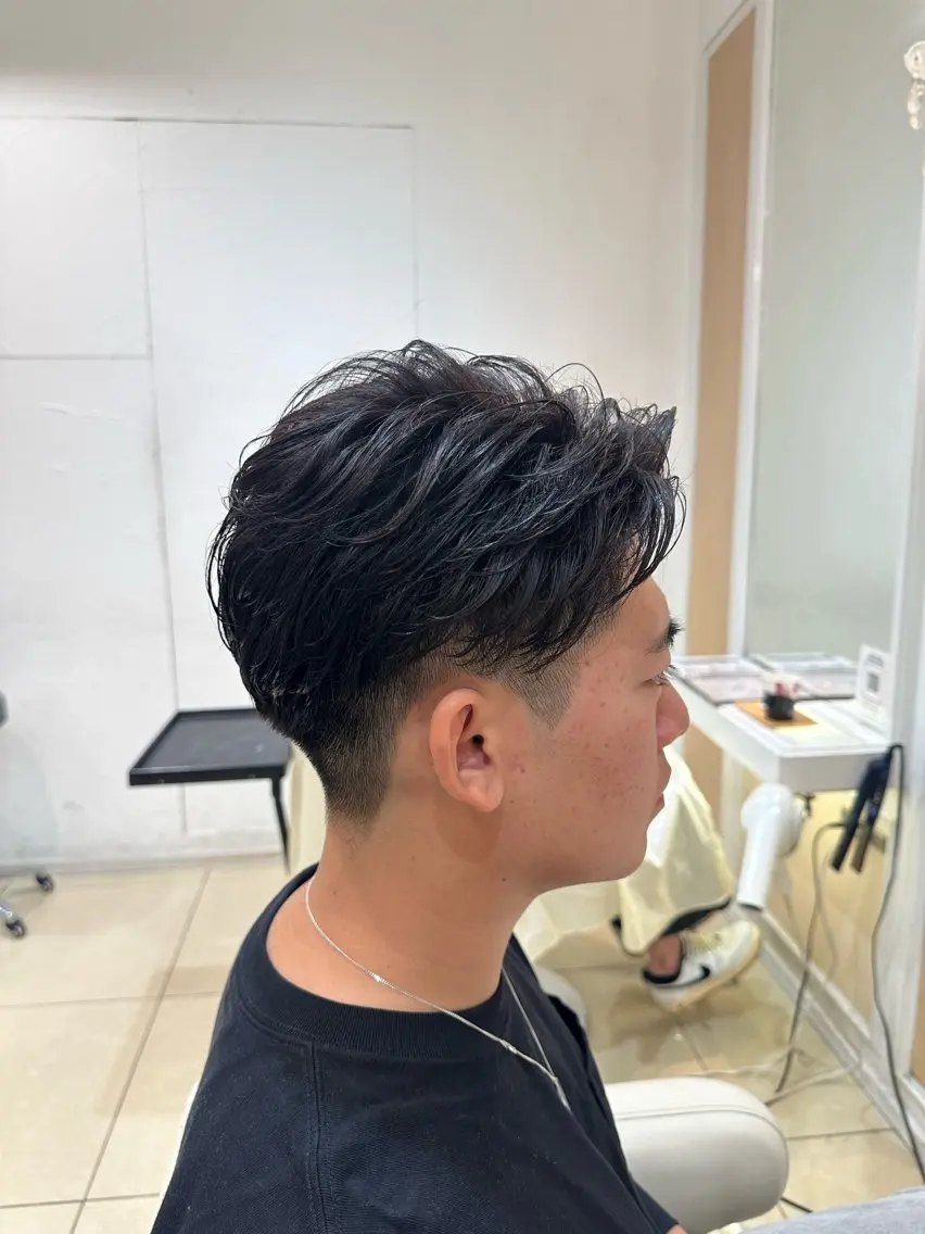 パーマ メンズ カット パーマ Ash中目黒 森田みなみのヘアスタイル