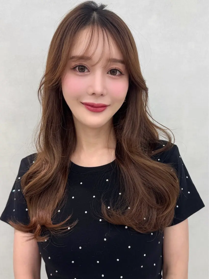 セミロング カラー 🇰🇷韓国ヘア★ 副店長.쿠리타⭐︎のヘアスタイル