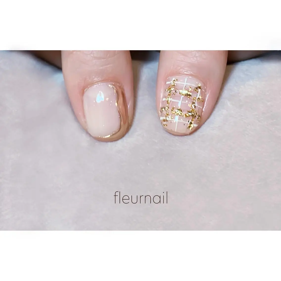 ネイル ブルー 成人式 長さ出し ジェルネイル ミラーネイル ハンドネイル fleurnail miuraのネイルデザイン