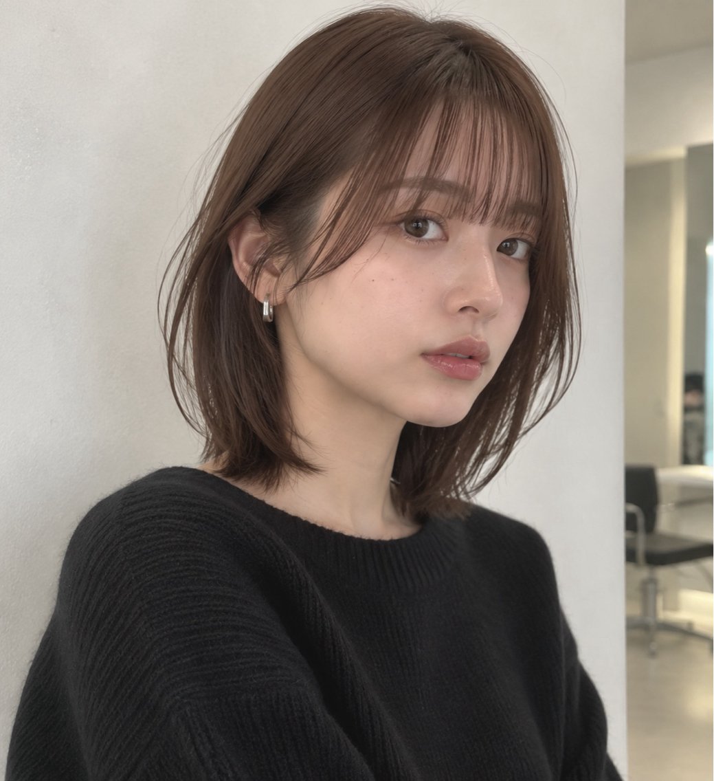 ショート カラー ヘアアレンジ カット ヘアカラー トリートメント ボブ/透明感ベージュ 🫧クルミ🌟のヘアスタイル