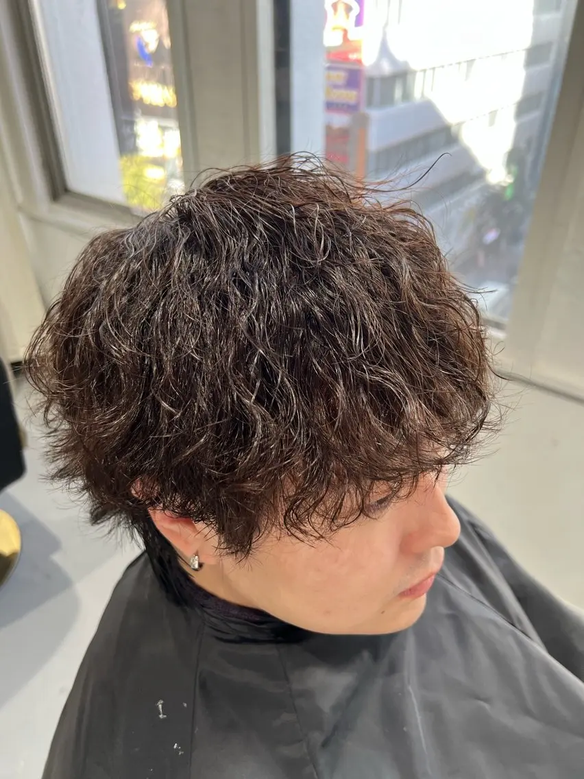 パーマ メンズ カット パーマ 札幌メンズ専門 星雅哉のヘアスタイル