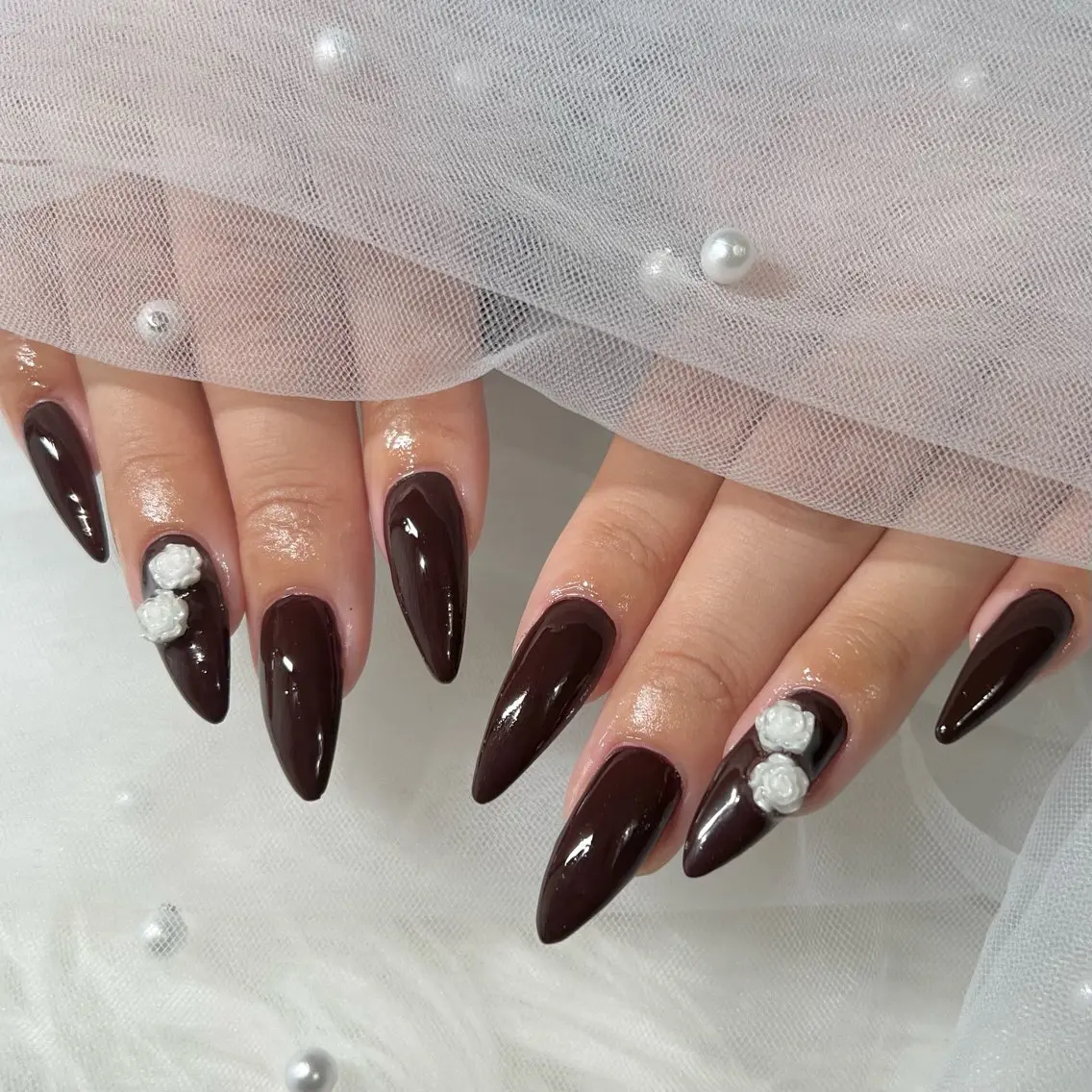 ネイル ボルドー ハンドネイル byul nails ビョルネイルのネイルデザイン