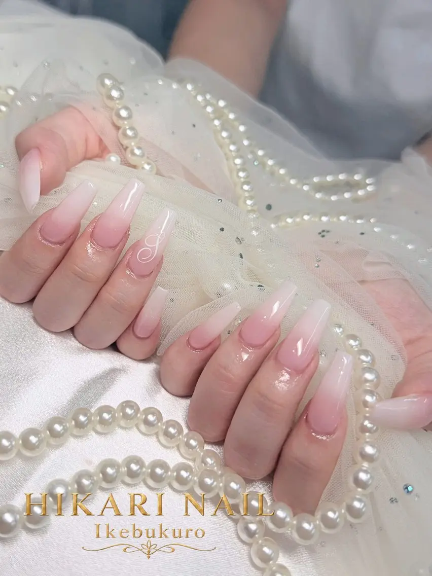 ネイル チークネイル 長さ出し フレンチネイル ガーリー ハロウィン フットネイル HikariNail Ikebukuroのネイルデザイン