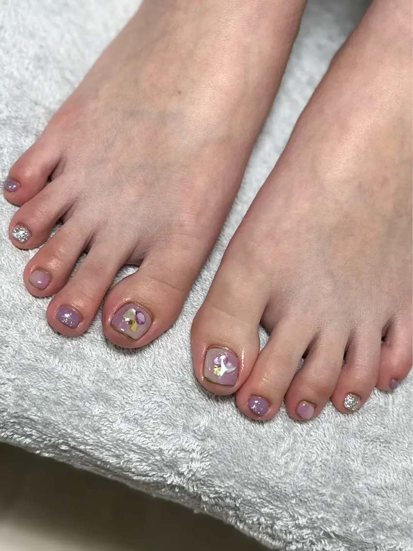 ネイル フットネイル 持ち込み nyasu nailのネイルデザイン
