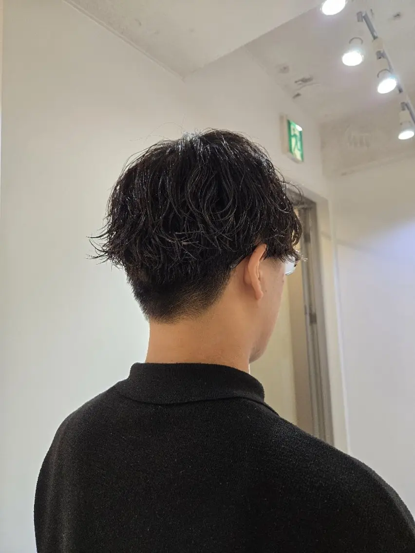 ショート パーマ 柏Wcolor/UC HIBORINAMIのヘアスタイル