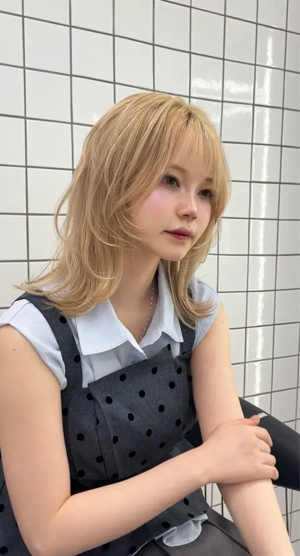ヘアカラー トリートメント 中山 ちかのヘアスタイル