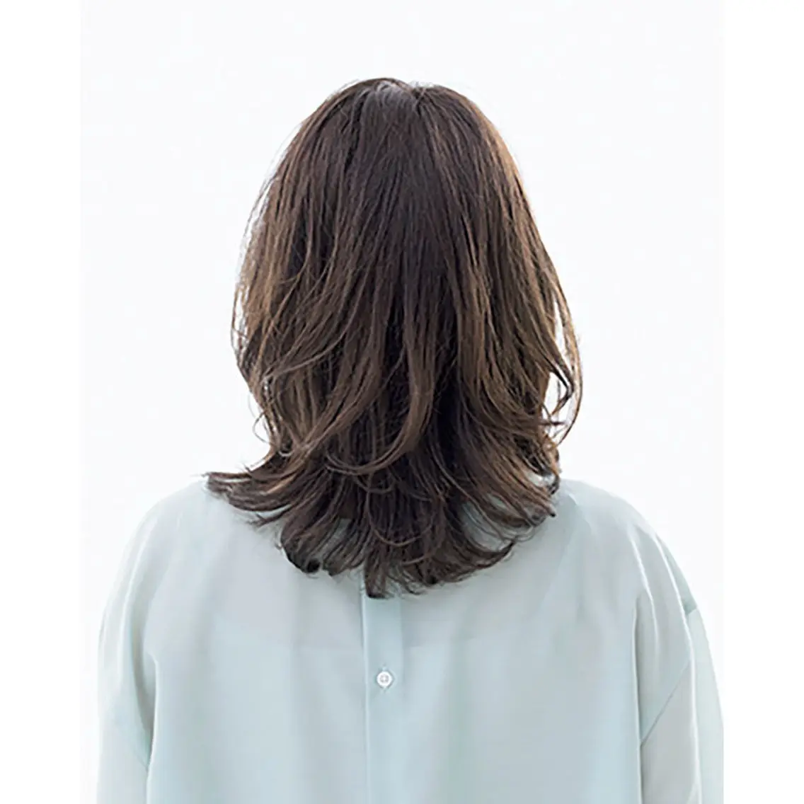 セミロング カラー パーマ LOOP 佐藤のヘアスタイル