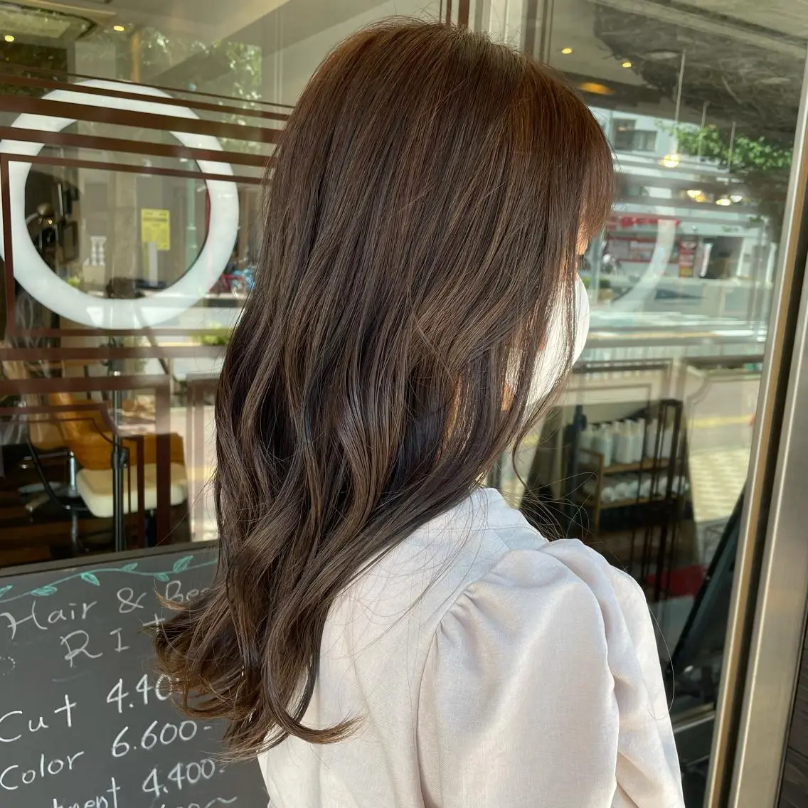 <人気NO.2✨>艶感ワンカラー🌷＋高保湿ケアトリートメント⭐️の写真