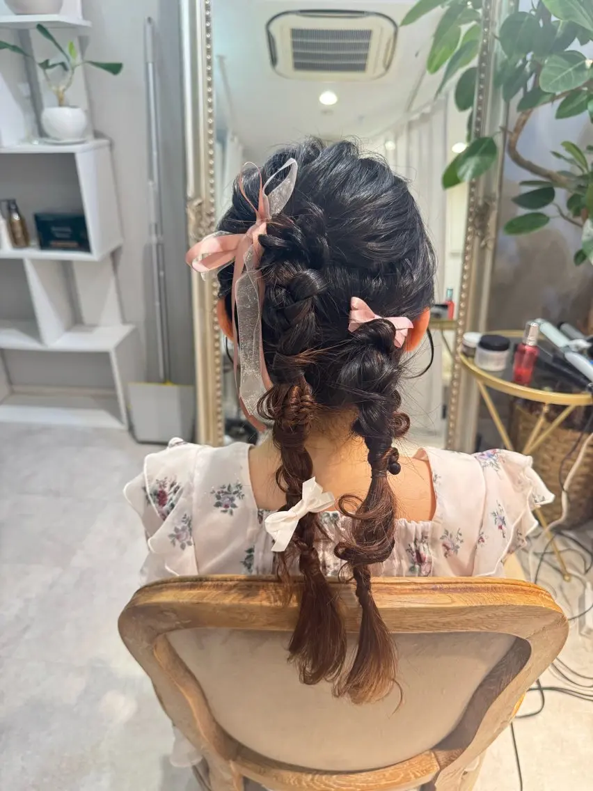 ヘアアレンジ ヘアセット See by mer miki♡のマツエク・マツパデザイン