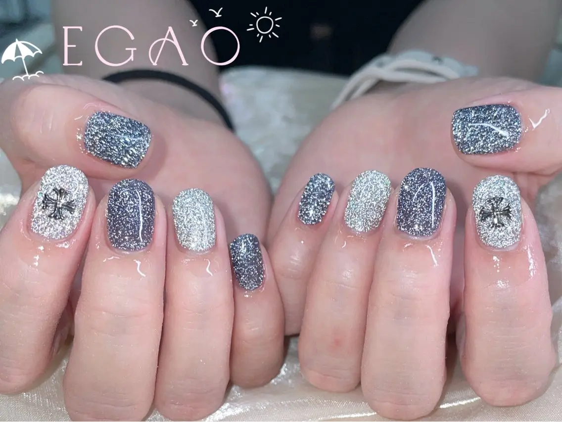 ネイル アートネイル フットネイル フレンチネイル ジェルネイル グラデーション ハンドネイル EGAO NAIL 錦糸町店のネイルデザイン