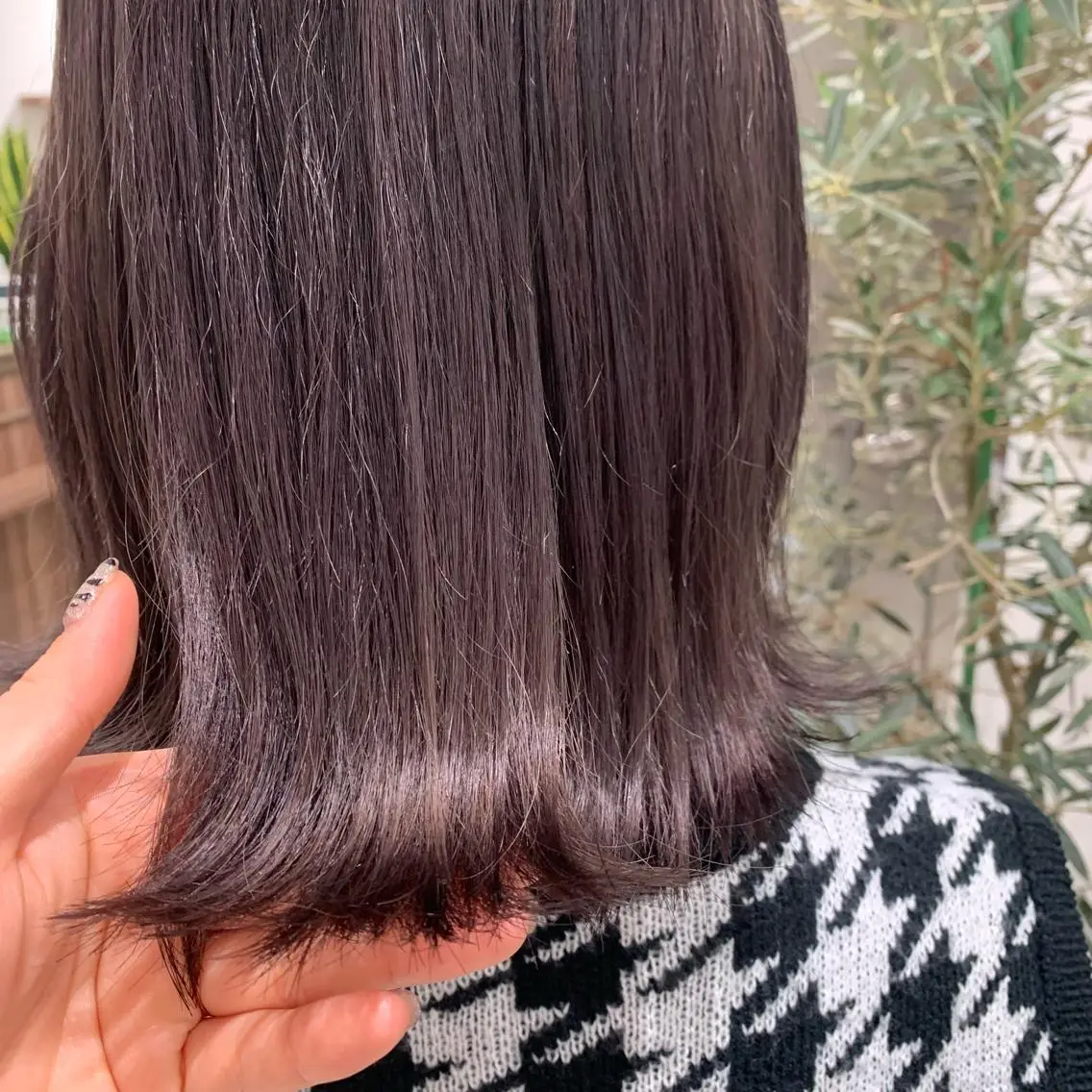 ミディアム カラー ヘアアレンジ 小白井 由美のヘアスタイル