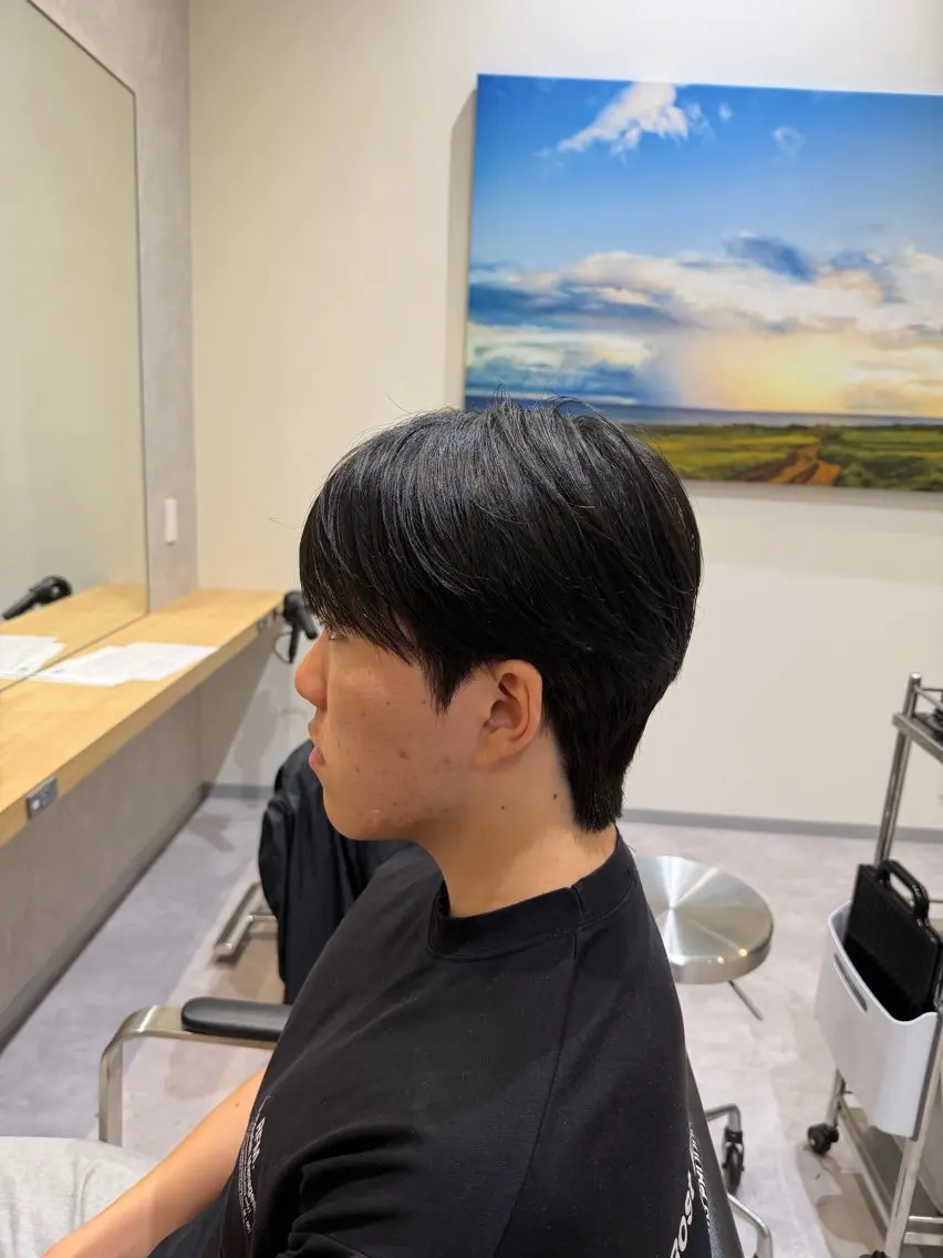 ショート 韓国風ヘア カット パーマ 縮毛矯正/メンズ カット栄 伊藤 翔哉のヘアスタイル