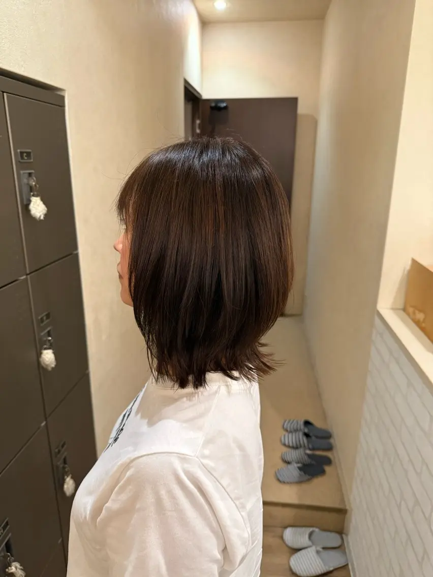 ミディアム care'A 廣瀬のヘアスタイル