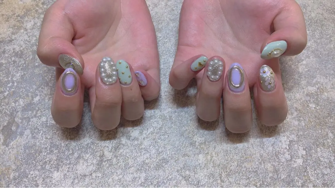 ネイル ハンドネイル LOVE NAIL 💕Sonoのネイルデザイン