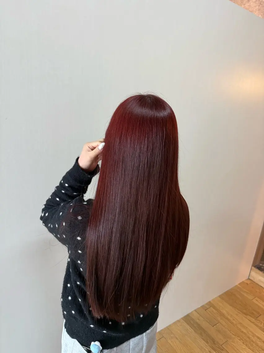 カラー レッドカラー ヘアカラー トリートメント 似合わせカット/ボブ ナチュラルメンズヘアのヘアスタイル