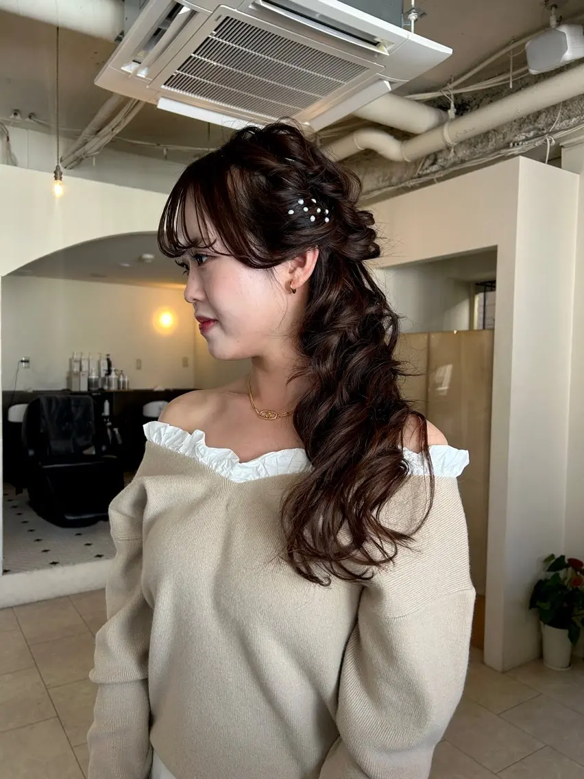 ロング ヘアセット Maho/海外 レイヤー/ハッシュのヘアスタイル